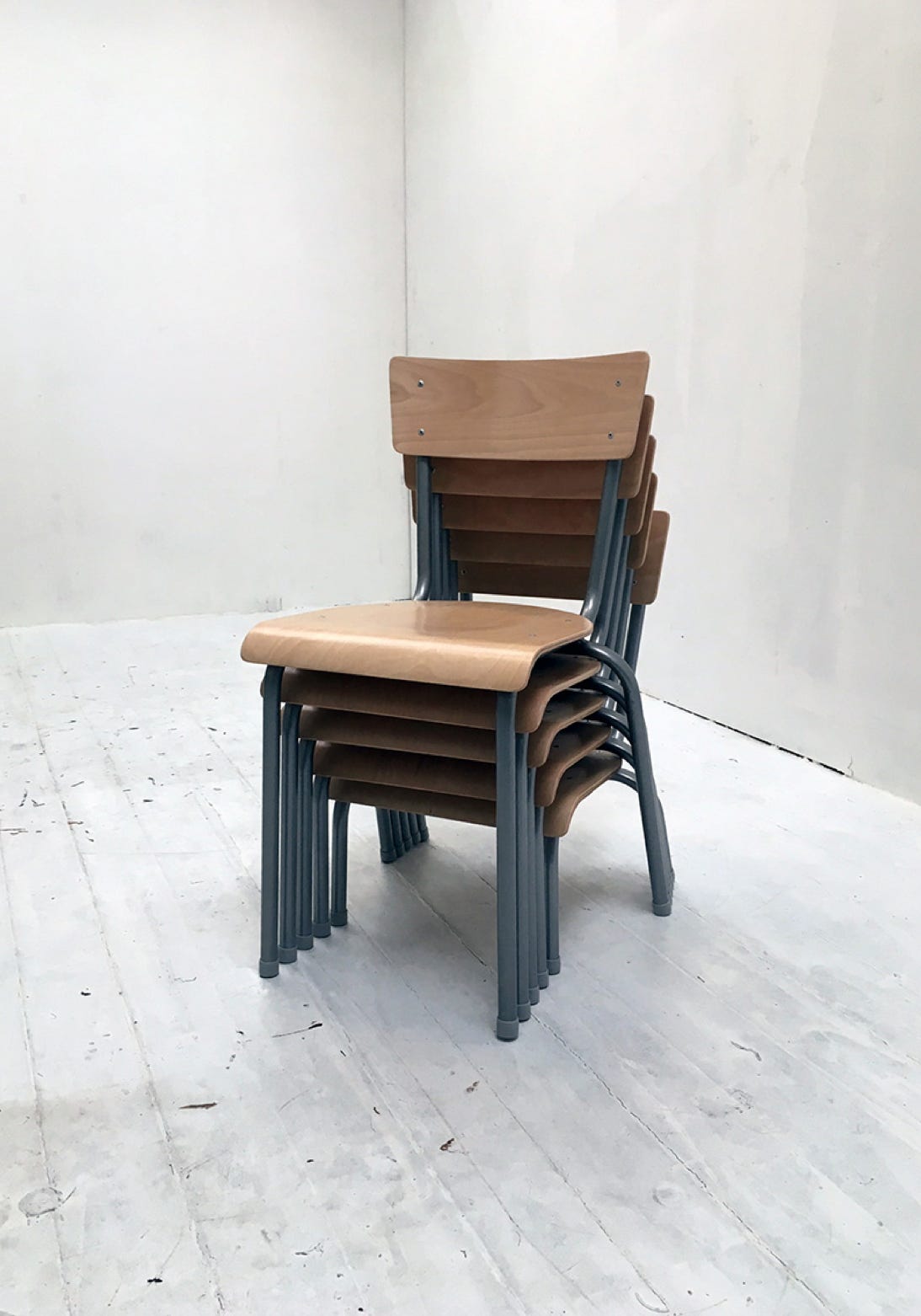 Modified school chairs, Daniel Svarre, chart art fair